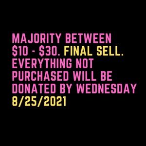 EVERYTHING MUST GO! PRICES BETWEEN $10-$35